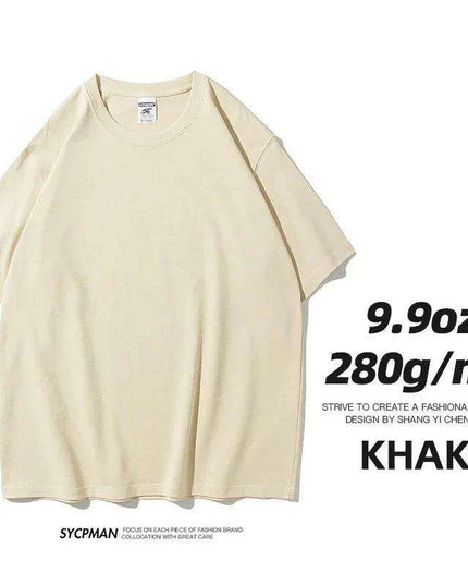 Sypcman Premium Custom Oversized Heavyweight Cotton Tee for Men - 9.9oz Streetwear Must-Have