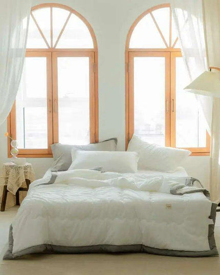 Japanese Minimalist Cotton Comforter for Cozy Cool Nights