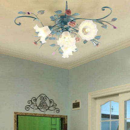 Whimsical Blossom Illuminating Chandelier for Romantic Interiors and Celebratory Events