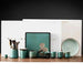 Elegant Vintage Chinese Kung Fu Tea Set with Side Handle Teacups and Tray