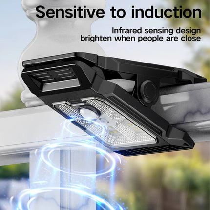 Mini Solar Clip Lamp with Motion Sensor — Outdoor Garden Light