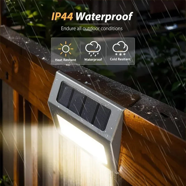 1-12Pack Solar Powered LED Deck Lights LED Solar Lamp Outdoor Stair Lights Stainless Steel for Garden Backyard Patio Wall Fence 1-12pack-solar-powered-led-deck-lights-led-solar-lamp-outdoor-stair-lights-stainless-steel-for-garden-backyard-patio-wall-fence
