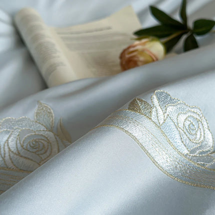 SVETANYA Cotton Embroidery Bedding Set - Double/Queen/King Size, Soft