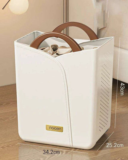Elegant Space-Saving Laundry Basket for Convenient Organization