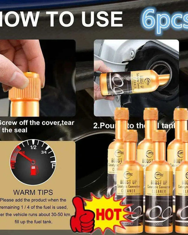 6-Pack 360ML Catalytic Converter Cleaners for Enhanced Engine Efficiency and Performance