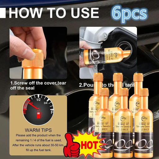 6-Pack 360ML Catalytic Converter Cleaners for Enhanced Engine Efficiency and Performance