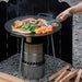 Versatile Portable Stainless Steel Korean BBQ Grill Pan for Outdoor Gatherings