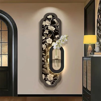 Retro Botanical Illuminated Mural Lamp - Corridor Wall Art