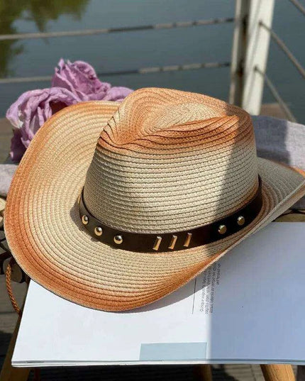 Vintage-Inspired Thick Straw Cowboy Hat