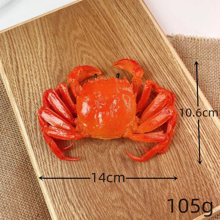 Lifelike Artificial Crab Display Model - Perfect Seafood Prop for Culinary Art, Photography, and Home Aesthetics