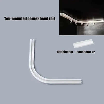 Self-Adhesive Curtain Track — No-Drill Ceiling & Wall Rail | Très Élite