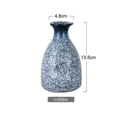 Refined Japanese Ceramic Sake Set for Elegant Beverage Serving