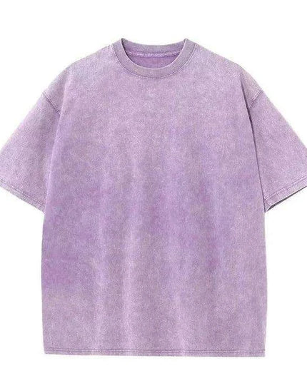 Men's Retro Loose Fit Heavy Cotton Casual T-Shirts - Short Sleeve Vintage Tees for Every Occasion