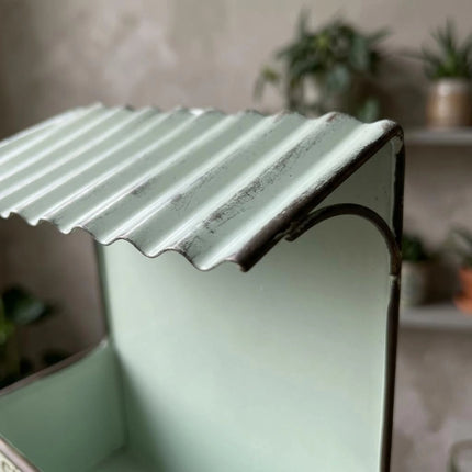Shop1104398223 House-Shaped Heavy Duty Planter Box with Text Roof Desi