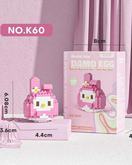 Sanrio Character Building Block Set - Whimsical Decor and Creative Play for Girls