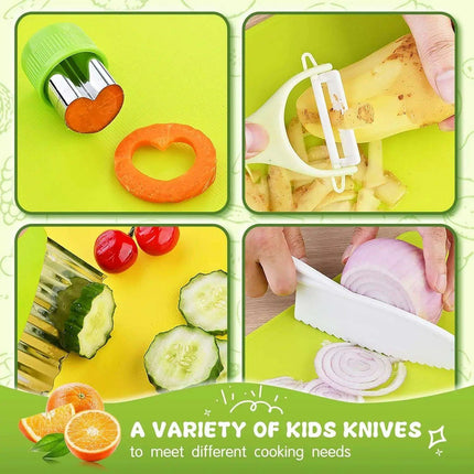 Little Chefs Montessori Cooking Set - 13 Safe and Fun Tools for Young Culinary Explorers