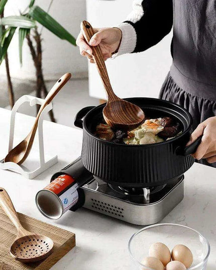 Rustic Acacia Wood Culinary Utensil Set - Timeless Tools for the Modern Kitchen