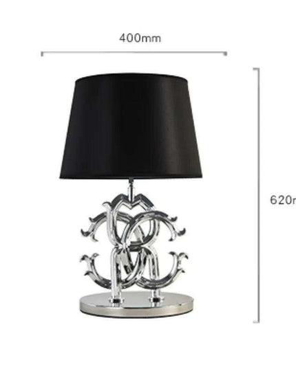 Luxurious LED Table Lamp with Artistic Gold and Silver Accents for Home and Office Décor