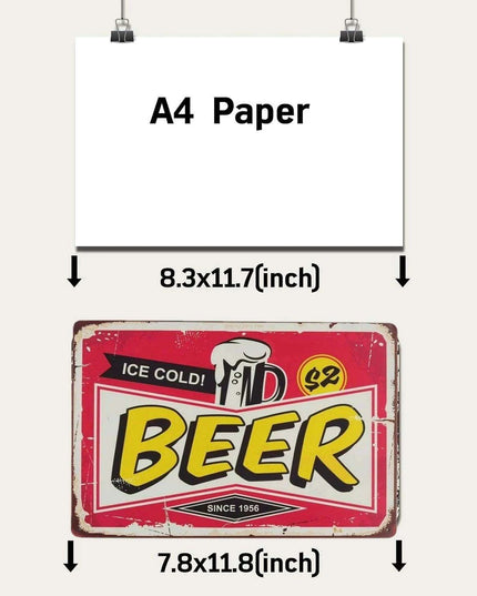 Vintage Cheers Beer Metal Sign - Perfect Wall Art for Bars, Man Caves, and Restaurants