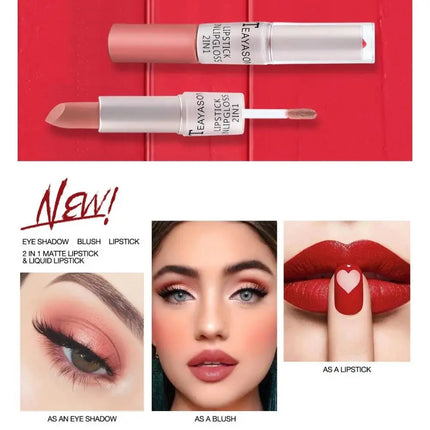 Matte Liquid Lipstick Waterproof Non Transfer Long Wear Pink Lip Gloss Tint Moisturizing Makeup for Women Ladies matte-liquid-lipstick-waterproof-non-transfer-long-wear-pink-lip-gloss-tint-moisturizing-makeup-for-women-ladies