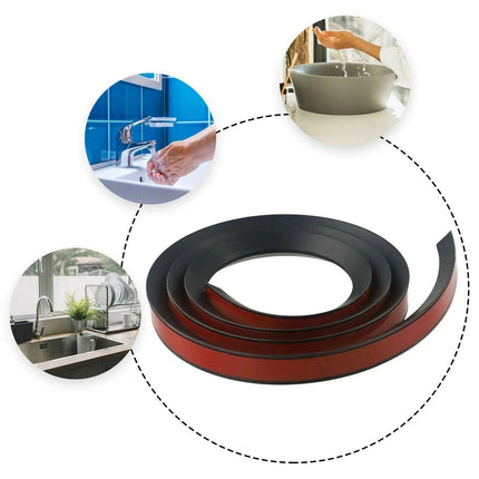Flexible Silicone Water Barrier Strips for Kitchen and Bathroom Control