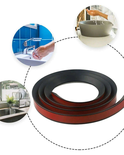 Flexible Silicone Water Barrier Strips for Kitchen and Bathroom Control