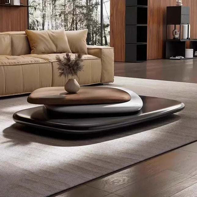 Curated Comfort Villa Rotating Coffee Table - Minimalist Floating Desi