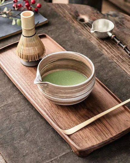 Zen Matcha Tea Set with Bamboo Whisk and Spoon