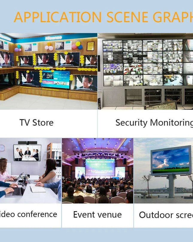 200M HDMI Splitter & Extender - 8 Outputs with Long-Distance Support for CAT5/6/7 Cables