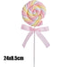 Charming Faux Cotton Candy Lollipop - Ideal for Sweet Displays, Kids' Photography, and Wedding Decorations