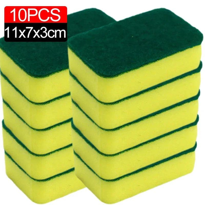 Super-Absorbent Versatile Cleaning Sponges - Effective Dish Brushes for Stubborn Stains and Pot Scrubbing (Multiple Pack Sizes Available)