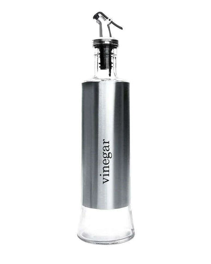 Chic Stainless Steel Oil Dispensing and Spice Jar Ensemble - Transform Your Cooking Journey