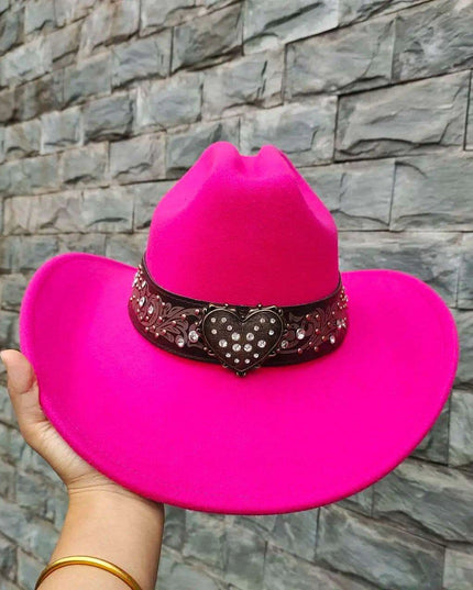 Classic Waterproof Cowboy Hat with Unique Cowhead Detail - Trendy Straw Sun Protection Accessory