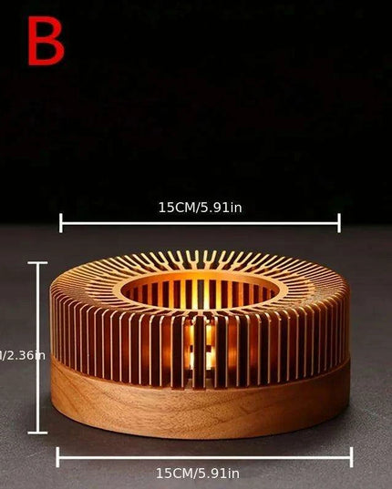 Elegant Bamboo Candle Warmer for Authentic Tea Ceremonies