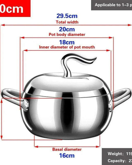 German SSGP316 Stainless Steel Double Ear Soup Pot - Exceptional Quality & Fast Shipping