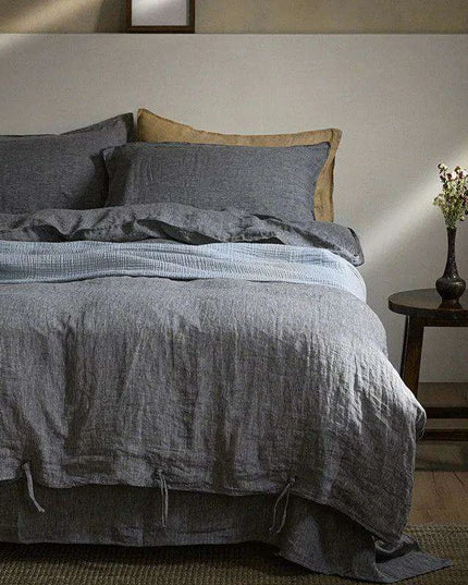 Nordic Simple & Opulence 100% Linen Duvet Cover Set