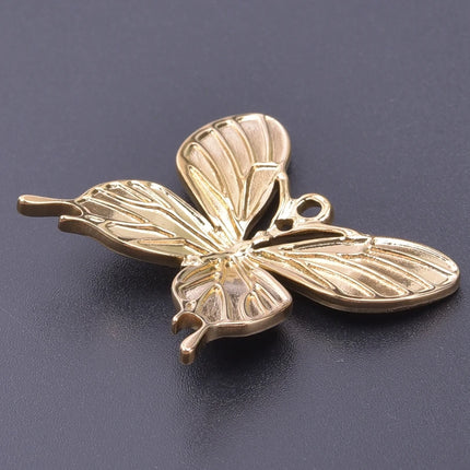 SteelFactory 5pcs Gold Plated Animal Charm Pendants - Stainless Steel