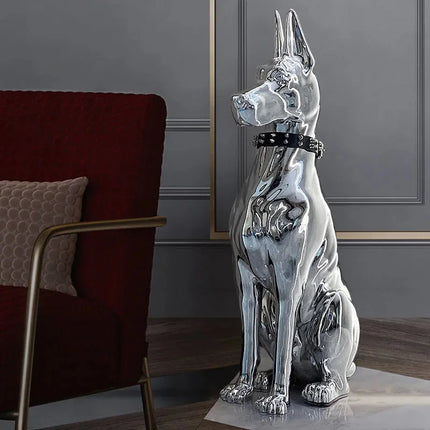 OAO Store Modern Electroplating Dog Statue - High-Grade Home Decor