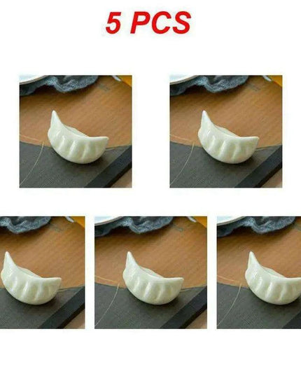 Charming Ceramic Dumpling Chopsticks Holder Set for Elegant Japanese Dining