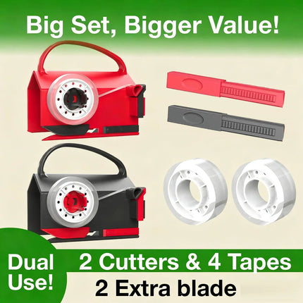 Paper Roll Cutter with Slide Rail & Ergonomic Handle — Gift Wrapping & Crafts
