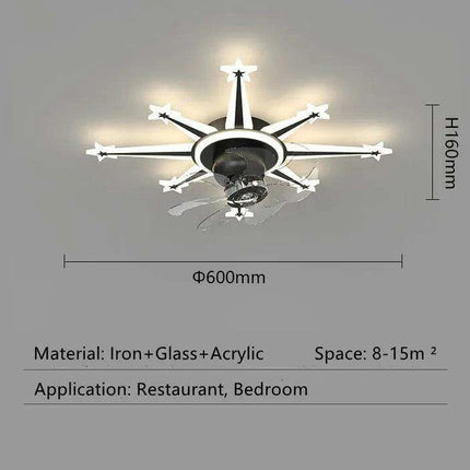 Luxurious Crystal-Embellished Ceiling Fan with Adjustable Dimmable Lighting - Transform Your Home Decor with Glamorous Elegance