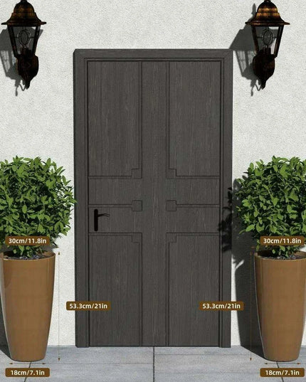 Elegant Pair of Tall Outdoor Planters - 21 inch Height for Stylish Garden Decor