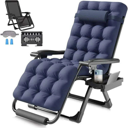 Ultimate Comfort Zero Gravity Outdoor Recliner Chair with Removable Cushion