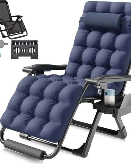 Ultimate Comfort Zero Gravity Outdoor Recliner Chair with Removable Cushion