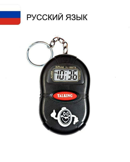 Smart Voice-Activated Talking Clock for Visually Impaired and Seniors - Clear Time Announcer with Multiple Alarm Options