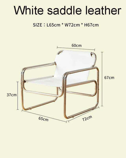 Bauhaus Luxe Leather Lounge Chair - A Fusion of Style and Comfort