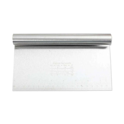 Versatile Stainless Steel Dough Cutter and Cake Slicer with Built-in Measuring Scale