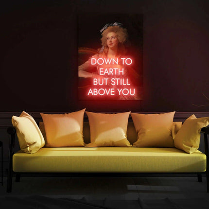 Radiant Lady Neon Sign: Customizable UV Light Room Decor