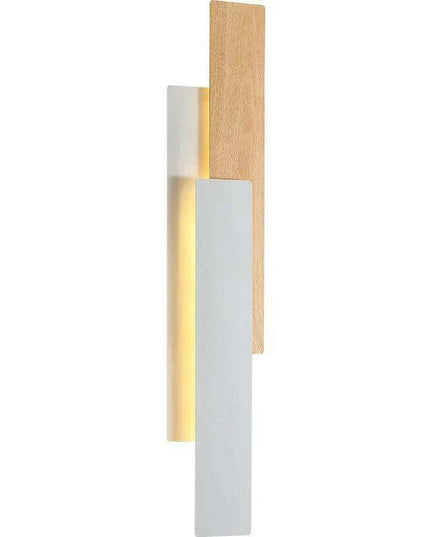 Elegant Walnut Wood Remote-Controlled Wall Sconce for Modern Home Illumination