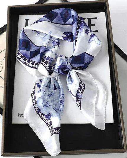 Chic Toddler Elegance: Luxurious 70x70cm Silk Scarf for Ages 6 Months to 4 Years